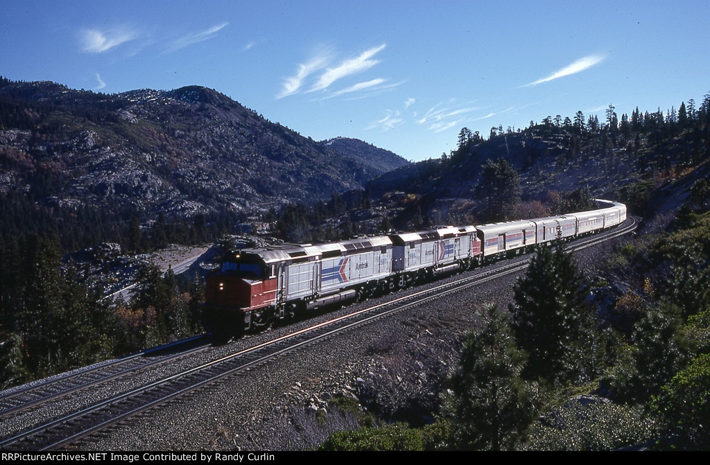 Amtrak near Crystal Lake